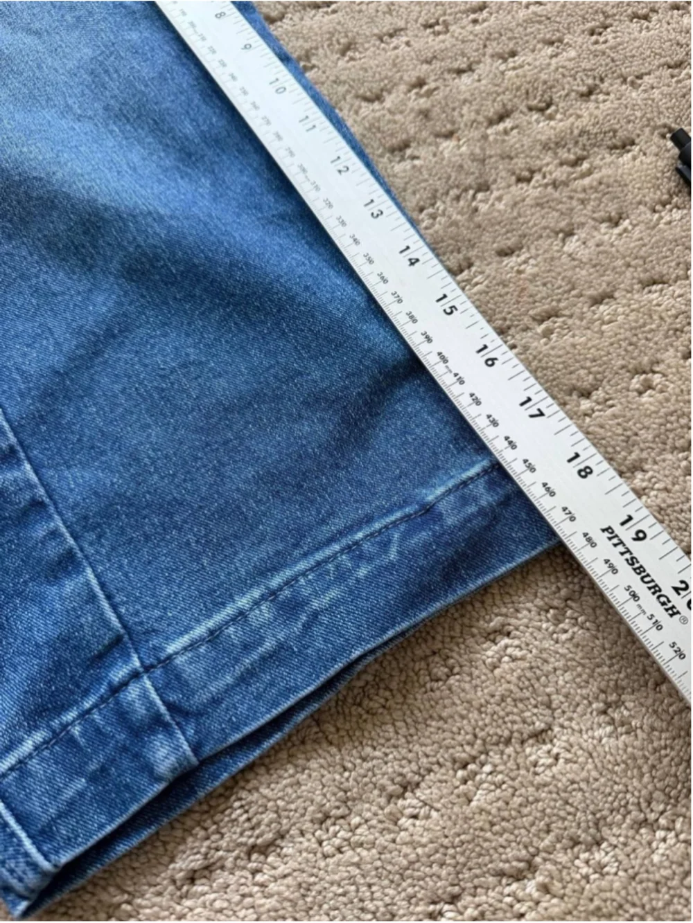 Flamingals Barrel Leg Mid Waist Capri Jeans for Women Wash Pocket Side Cargo M